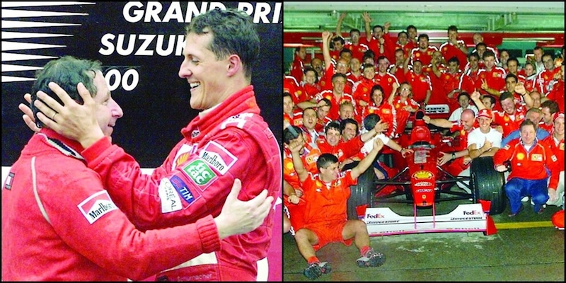 Schumacher vince il Mondiale 2000 a Suzuka: la Ferrari in vetta