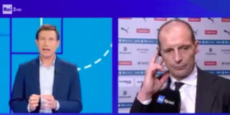 Allegri in foga in diretta: critica agli arbitri dopo la partita del Milan