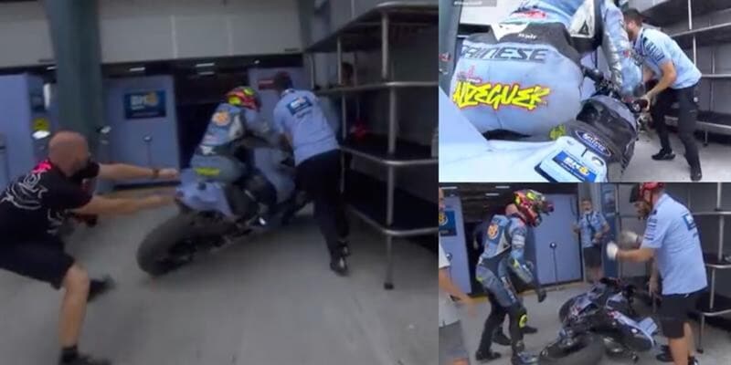 Aldeguer subisce caduta di mobile sul suo scooter durante le qualifiche in Malesia