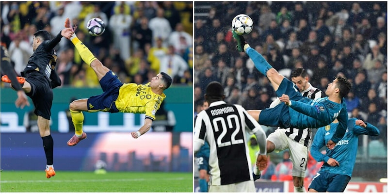 Ronaldo a 40 anni: la rovesciata che ricorda il 2018 contro la Juve