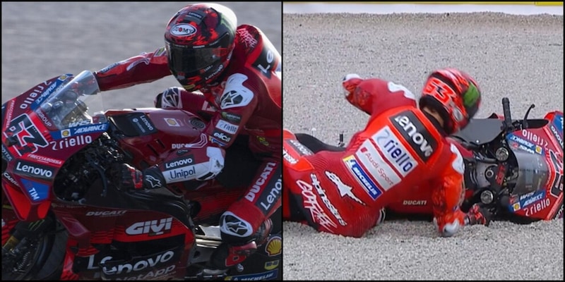 Bagnaia sfinito: la caduta finale segna una stagione difficile