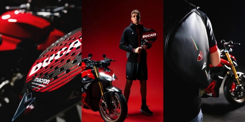 Macron e Ducati presentano la loro prima collaborazione: capsule collection per padel e sport