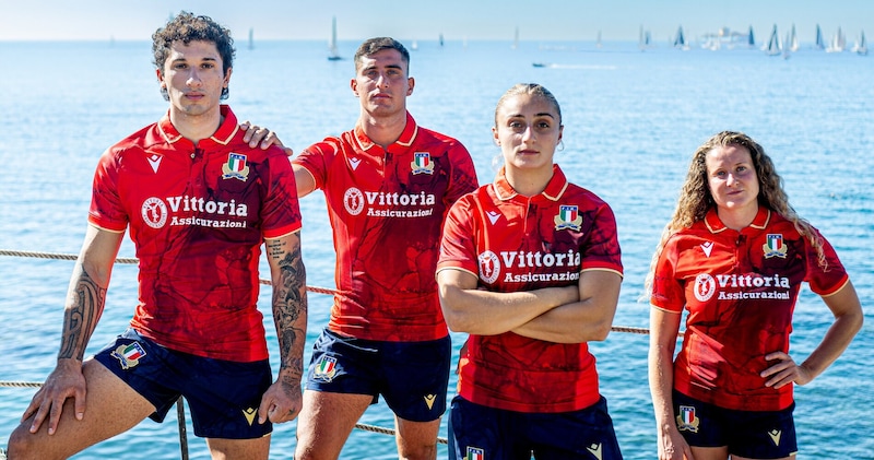 Italia Rugby lancia il terzo kit Rosso Garibaldi per la stagione 2025/26