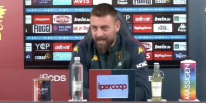 De Rossi: il lapsus che ha fatto scoppiare i social durante la conferenza stampa del Genoa
