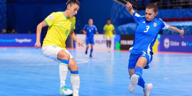 Brasil vince 6‑1 contro l’Italia al Mondiale femminile di futsal