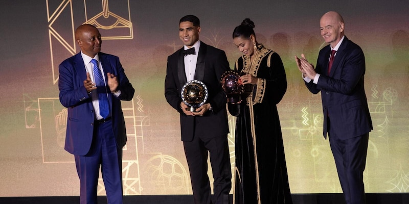 Hakimi vince il premio di giocatore dell'anno africano, battendo Salah e Osimhen