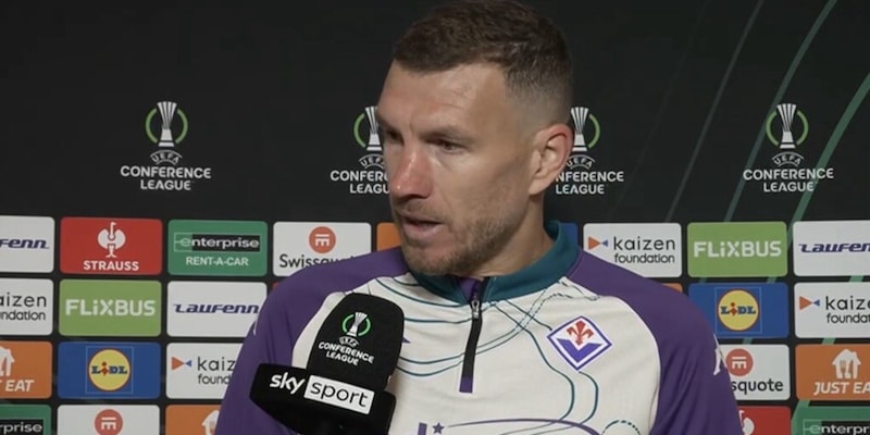 Džeko in collera: la Fiorentina perde 0‑1 contro l’AEK Atene