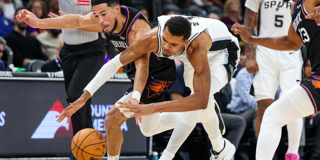 Wembanyama con 9 punti nella prima sconfitta dei Spurs contro i Suns