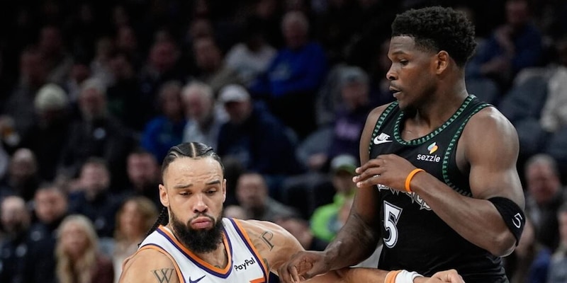 Suns superano Timberwolves 108-105: Edwards 40 punti ma non basta, Spurs senza Wembanyama