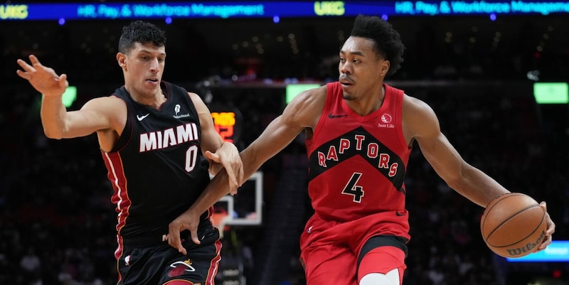 Barnes con 27 punti guida i Raptors alla vittoria, l'azzurro di Miami in meno di 9 minuti