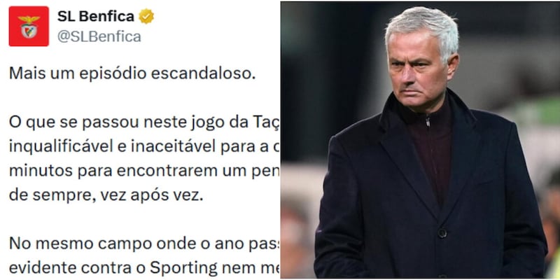 Mourinho denuncia la vittoria dello Sporting contro Santa Clara: “scandaloso”