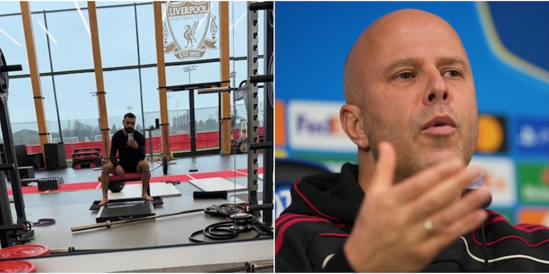 Salah si allena da solo in palestra: la foto che ha scosso i social prima della Champions tra Liverpool e Inter