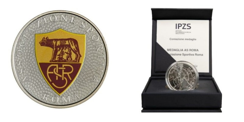 Zecca dello Stato rilascia la medaglia ufficiale a tiratura limitata per i tifosi giallorossi.