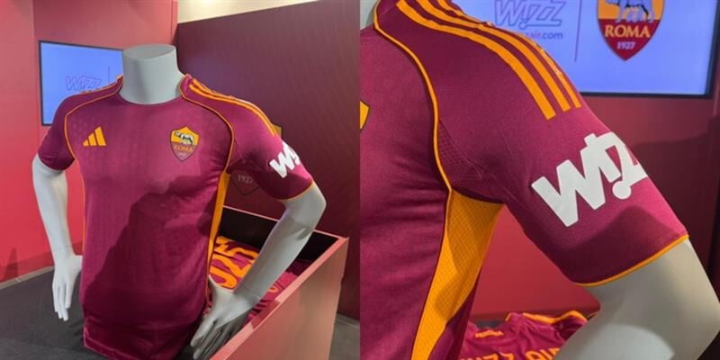 Roma annuncia Wizz Air come nuovo sponsor: il logo sulla manica della maglia