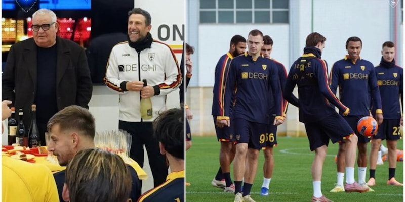 Lecce in forma per la sfida con Como: Di Francesco allena la squadra al mattino
