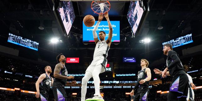 Spurs sconfitto dall’Utah Jazz: 32 punti di Wembanyama non bastano