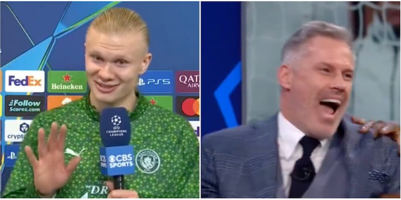 Erling Haaland e la frecciata contro Jamie Carragher: un episodio di tensione in campo