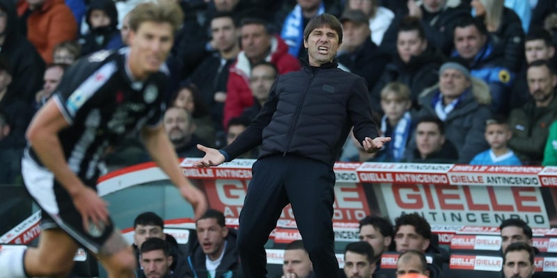Conte dopo la sconfitta a Udine: “La stagione sarà dura, alla fine pagherai”