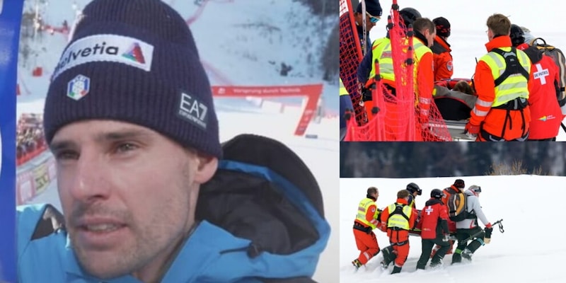 De Aliprandini in lacrime in diretta: la fidanzata sciatrice svizzera in ospedale per un infortunio cervicale