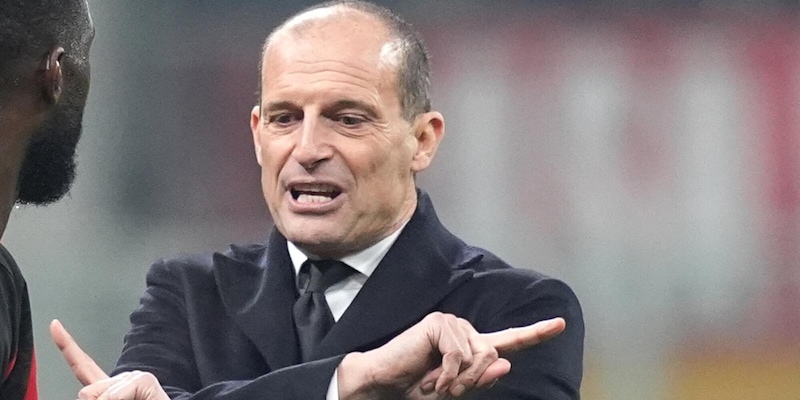 Allegri squalificato per 3 partite e multato 10.000 € dopo l’espulsione contro il Lazio