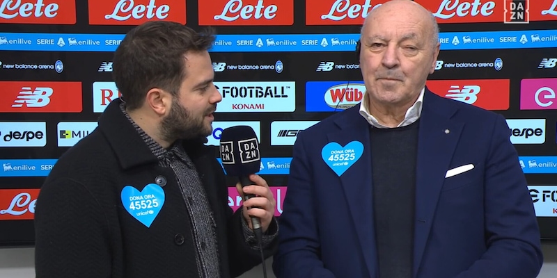 Marotta su DAZN: Napoli serio contendente allo scudetto e l'Inter pronta all'Atalanta