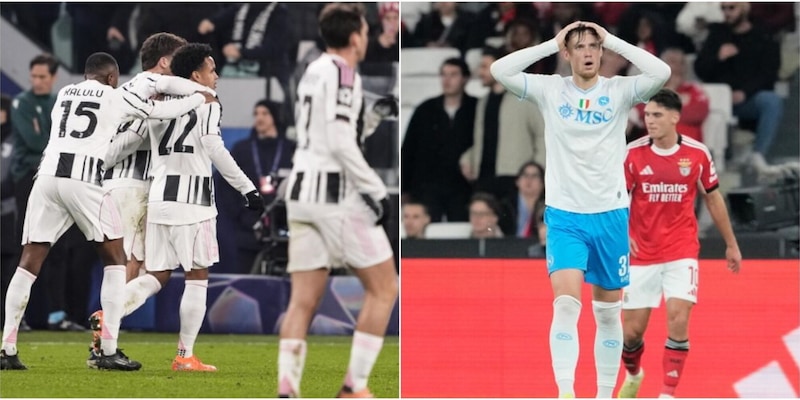 Juventus sale a 17° posto con 9 punti, Napoli cade sotto la squadra di Conte