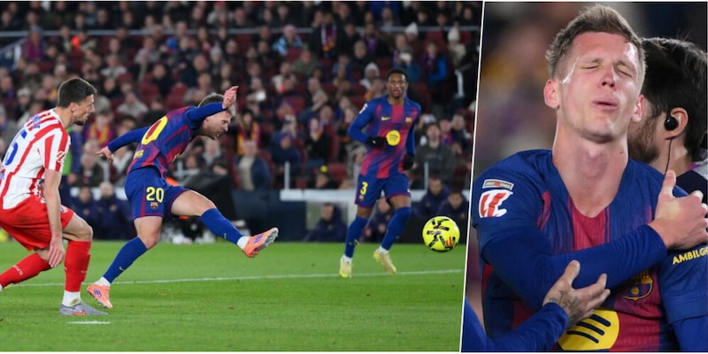 Barcellona supera l'Atletico in rimonta: Olmo segna ma si infortuna