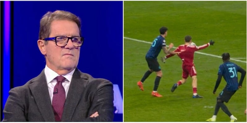Capello critica il rigore dell'Inter‑Liverpool: “scandaloso e vergognoso”