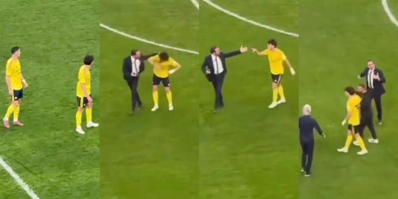 João Félix in scontro fisico con il direttore sportivo avversario: l’incidente a fine partita