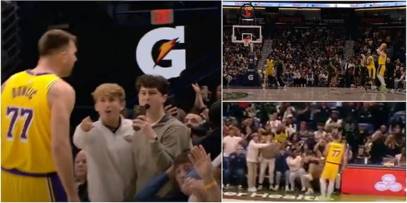 Doncic: la tripla che ha scatenato un gesto di protesta contro i Lakers