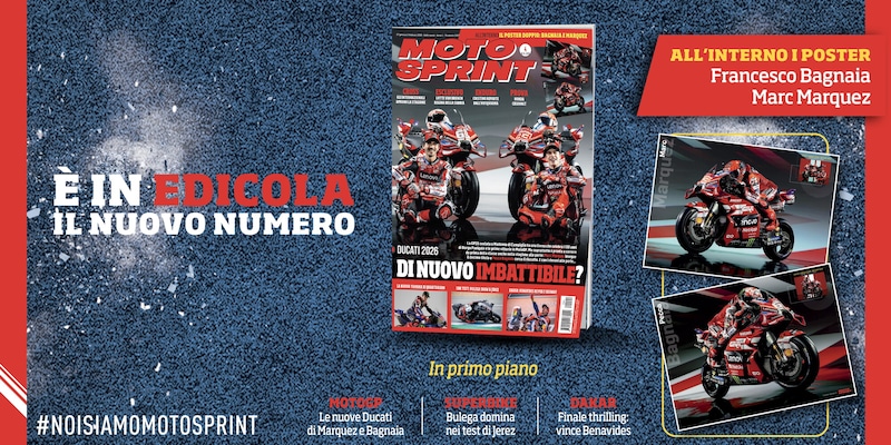 Motosprint n.4: il nuovo poster Ducati MotoGP in edicola dal 27 gennaio