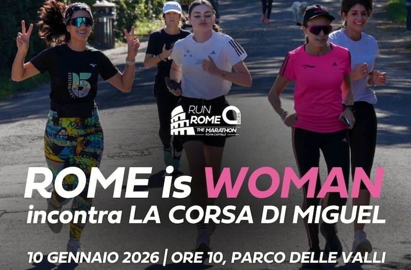 10 gennaio a Roma: cammino‑corsa dedicato alle donne con Lucilla Andreucci
