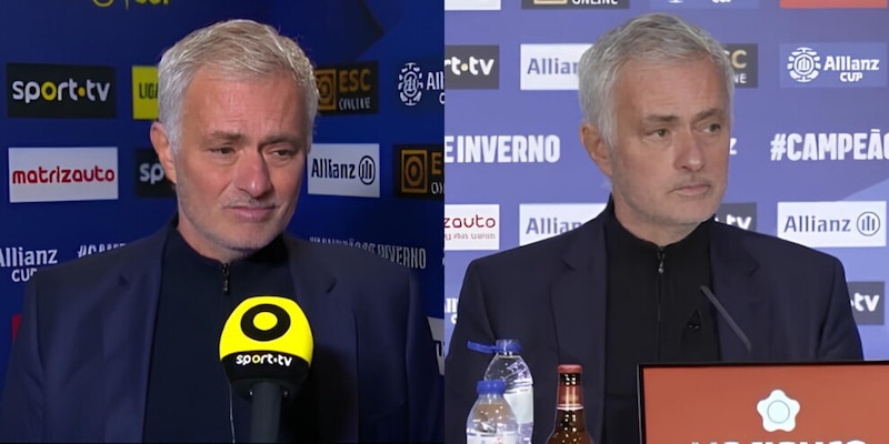 Mourinho critica duramente i giocatori del Benfica dopo l'eliminazione in Coppa di Lega