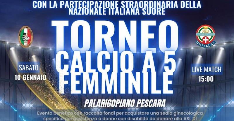 Calcio a 5 benefico: la Nazionale Suore al Palarigopiano