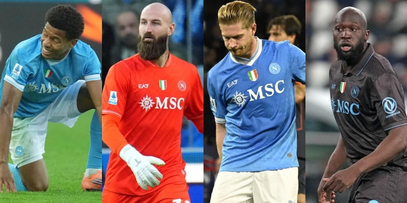 Napoli in tempesta: 25 infortuni, 19 muscolari, Lukaku fuori 6 mesi e De Bruyne in arrivo a marzo‑aprile