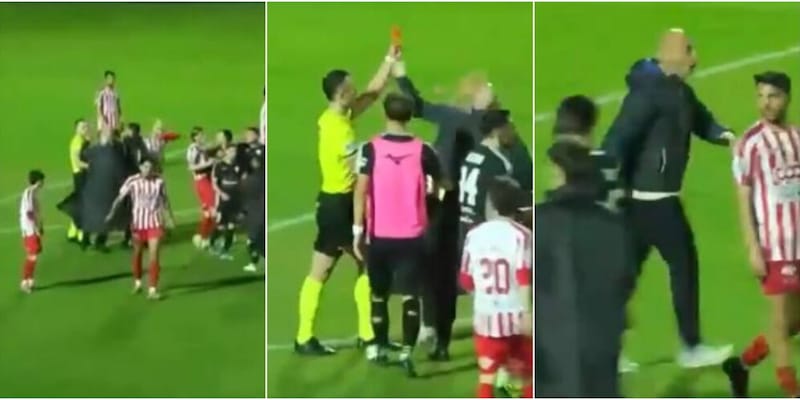 Maxi squalifica per l'ex allenatore dell'Avellino dopo la protesta contro l'arbitro a Virtus Francavilla