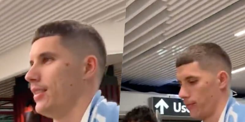 Ratkov firma con la Lazio a Fiumicino: un fan avversario grida Forza Roma