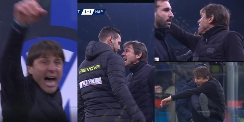 Napoli: l'allenatore sfida l'arbitro Doveri dopo l'espulsione contro l'Inter
