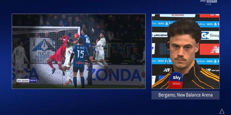 Gol di Scalvini contro Bergamo: Svilar denuncia fallo sul portiere