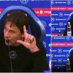 Conte in furore: gesto con le dita in conferenza stampa dopo la sconfitta contro Como