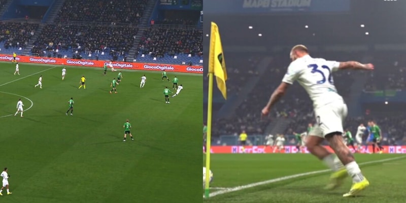 Gol di Bisseck annullato: la moviola spiega la decisione