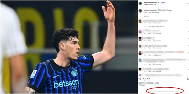 Inter: difensore regola Instagram per fermare ondate di messaggi offensivi dopo la sfida vs Juventus