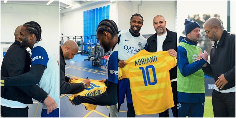 Thuram incontra Adriano: l'Inter accoglie l'Imperatore con la calorosa accoglienza di Chivu