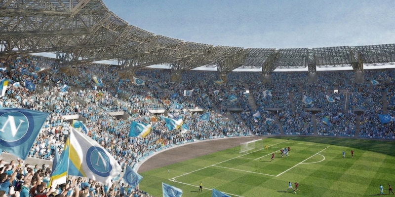 Napoli propone nuovo stadio da 70.000 posti per Euro 2032: 200 milioni di euro e museo Maradona
