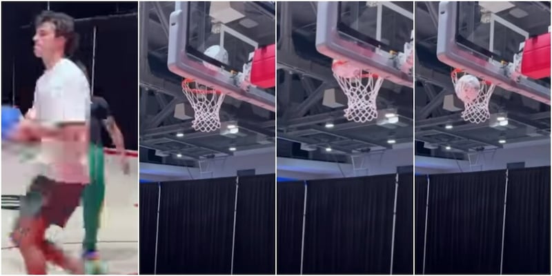 Ex campione della Roma sorprende: tiro di basket con i piedi diventa virale