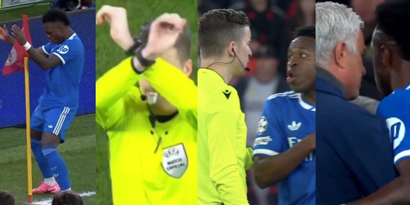 Benfica vs Real Madrid: 10 minuti di sospensione dopo il gol di Vinicius e la bagarre in campo