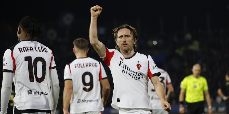 Milan vince 2-1 al Pisa grazie a Modric, Inter ancora in mira